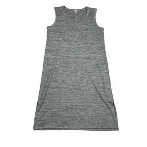 J.Crew Dress Womens X-Small Heathered Grey Sleeveless Midi Modal